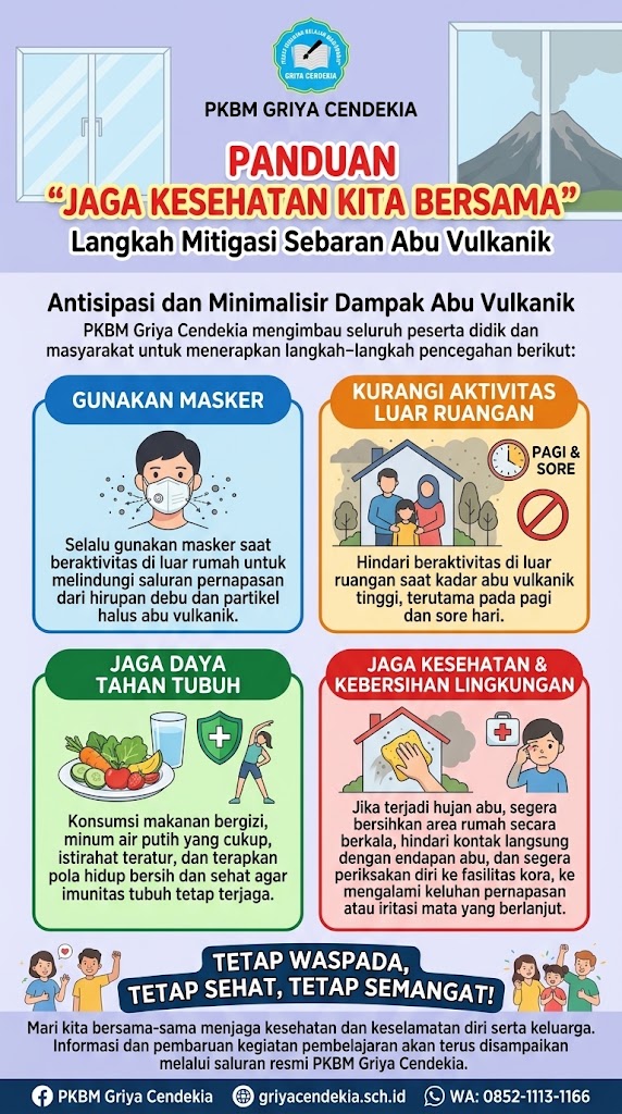 PKBM Griya Cendekia edukasi abu vulkanik